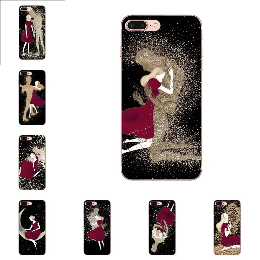 Простое красное платье для девочек Apple iPhone 4 4S 5 5C 5S SE 6 6S 7 8 Plus X XS Max XR мягкие