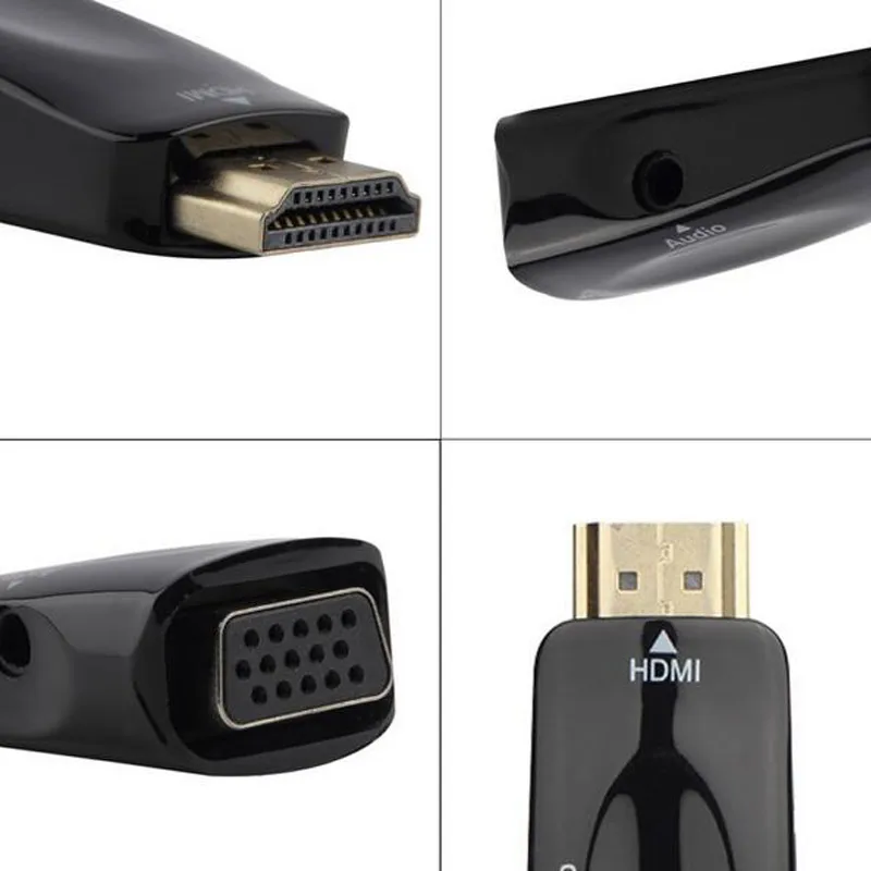 BIMGOAL Высокое качество 1080p HDMI к VGA адаптер конвертер с аудио кабелем папа женскому