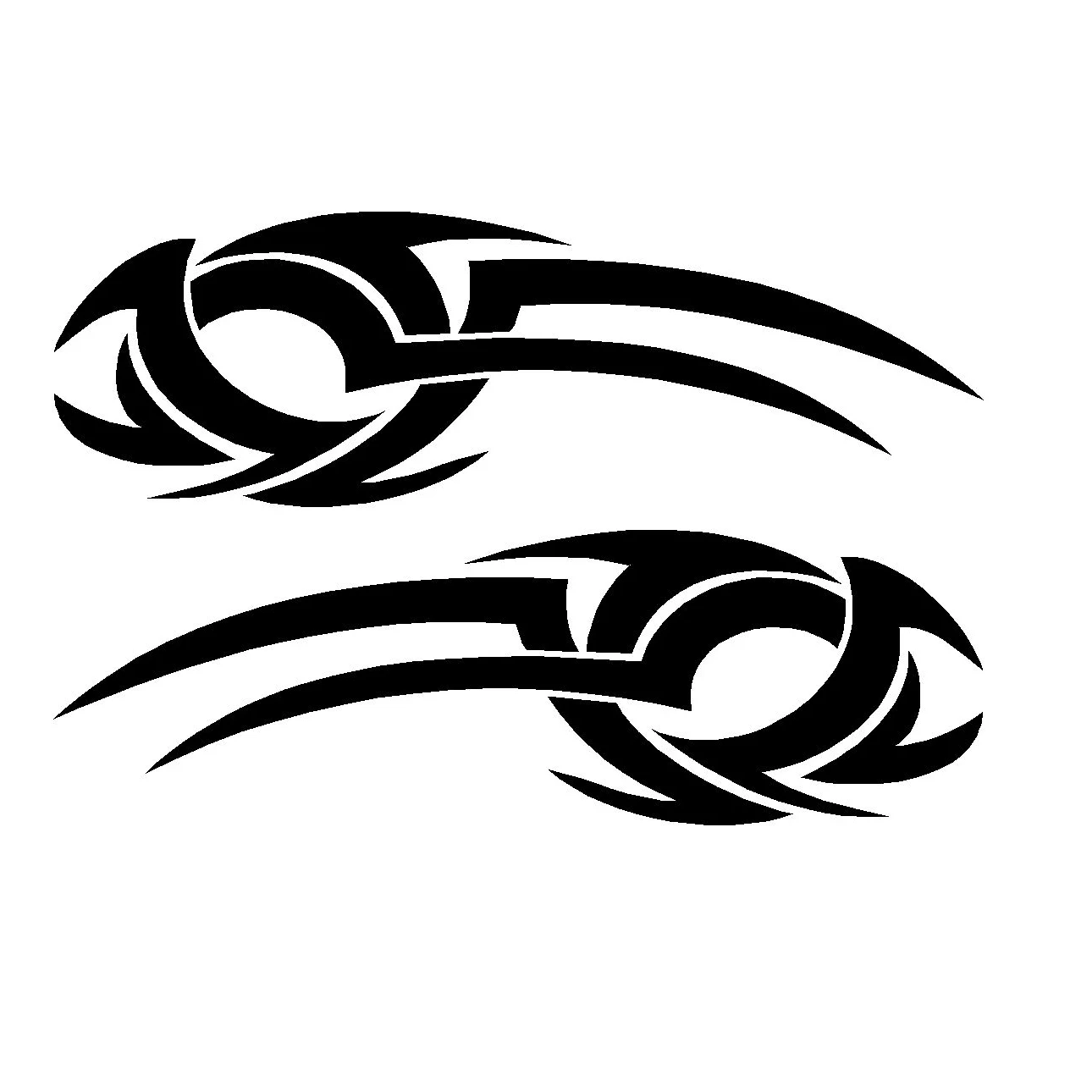 2x племенные автомобильные графические наклейки Модные индивидуальные