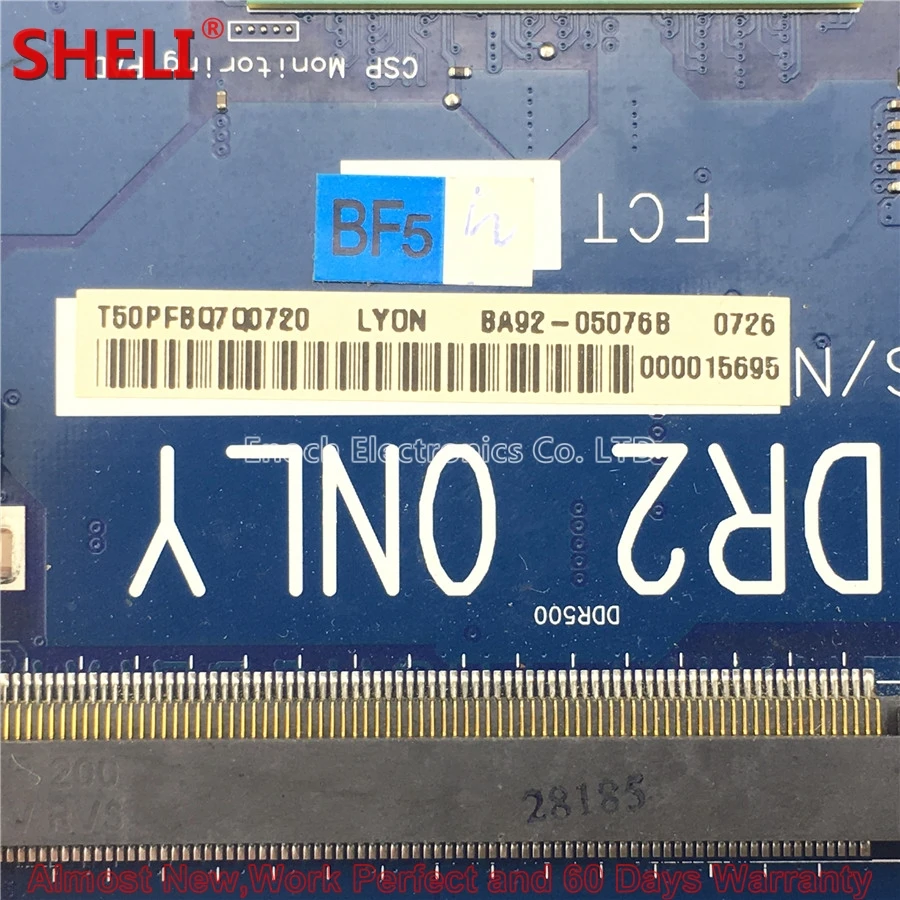 MOUGOL BA92 05076A 05076B ноутбук материнская плата для Samsung R510 NP P510 BA41 00921A Лион PM45 9200 м DDR2