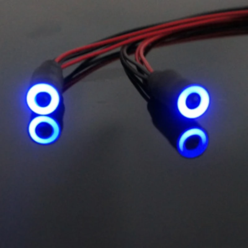 2 LED ангельские глаза демона светодиодные фары для 1/10 RC автомобилей @ ZJF|Детали и