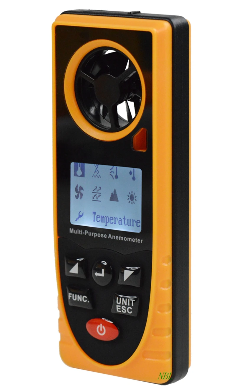 ЖК цифровой мини Карманный анемометр воздушный измеритель масштаба скорости