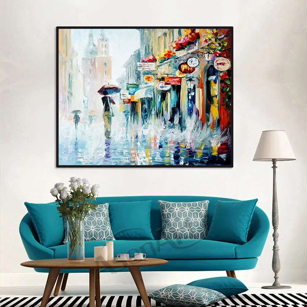 Мира хорошая Повседневная жизнь пейзаж печать на холсте современная картина