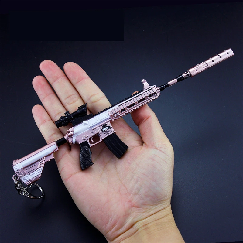Игра PUBG Playerunknown's Battlegrounds новая камуфляжная граффити AWM 98K M416 косплей реквизит пистолет брелок игрушка 6 шт./партия