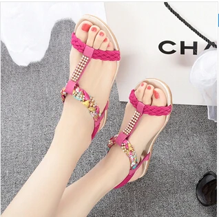 Настоящая фотография коллекция 2017 года Летние сандалии в богемном стиле из