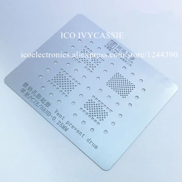 Для iPhone flash-чип BGA трафарет реболлинга IC булавки олово для пайки сеть растений