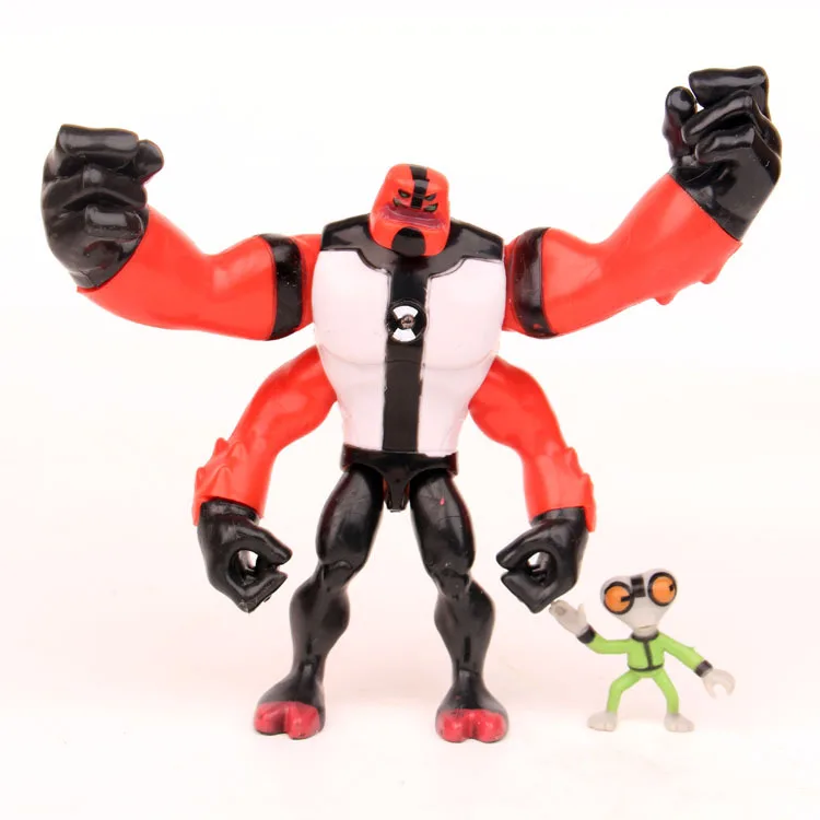 Ben 10 Tennyson четыре руки серый материя Kineceleran диаманта Heatblast ПВХ действия детские
