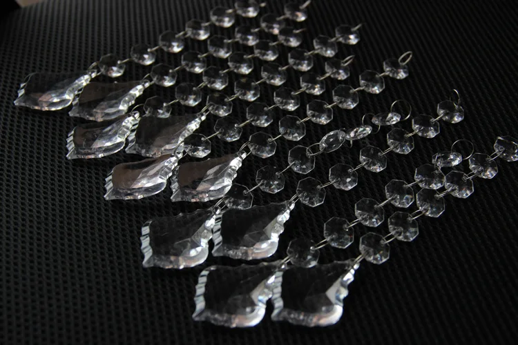 10 шт. Свадебные украшения кристаллы Акриловые Восьмиугольные бусины струнные призмы подвески-гирлянды для люстры занавески для дома вечерние для ресторана