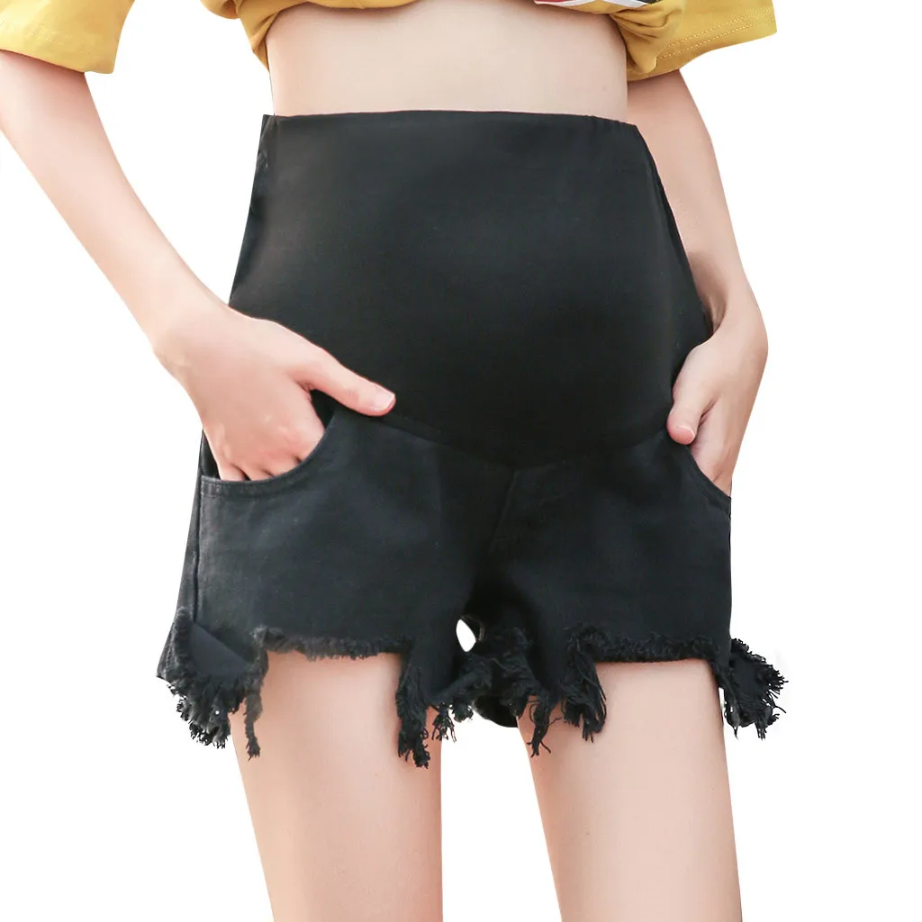 Летние джинсы для беременных женщин короткие брюки повседневные женские шорты