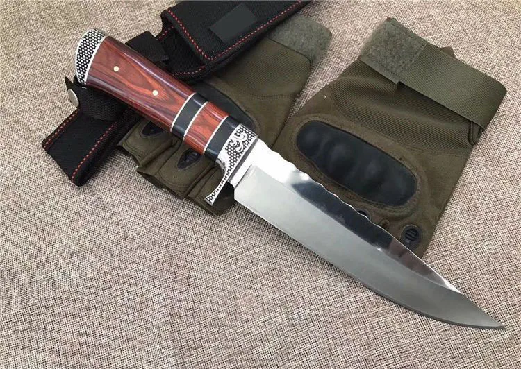 Mengoing Открытый тактический мощный 5Cr13Mov стальной нож с фиксированным лезвием