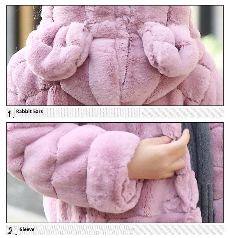 2018 Зимние куртки для девочек Костюмы Толстый Пушистый Пальто будущих мам детская