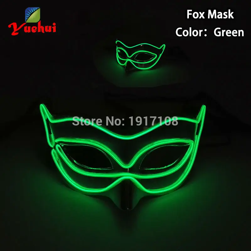 Светодиодная маска в форме лисы 10 цветов|gift gifts|fox foxgifts for party |