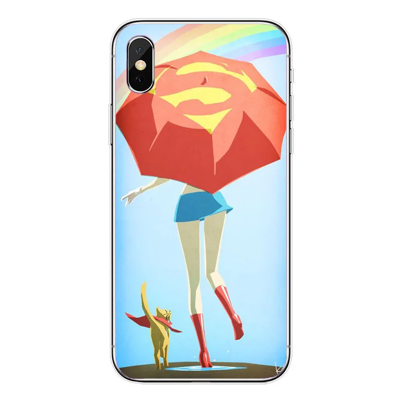 Чудо-Женщина Суперженщина Мягкий Силиконовый ТПУ сотовый Чехол для телефона iPhone