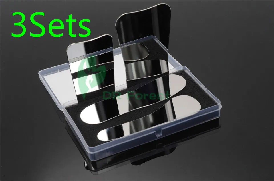 

Dental Lab 3Sets Stainless Steel Photographic Mirror Reflector