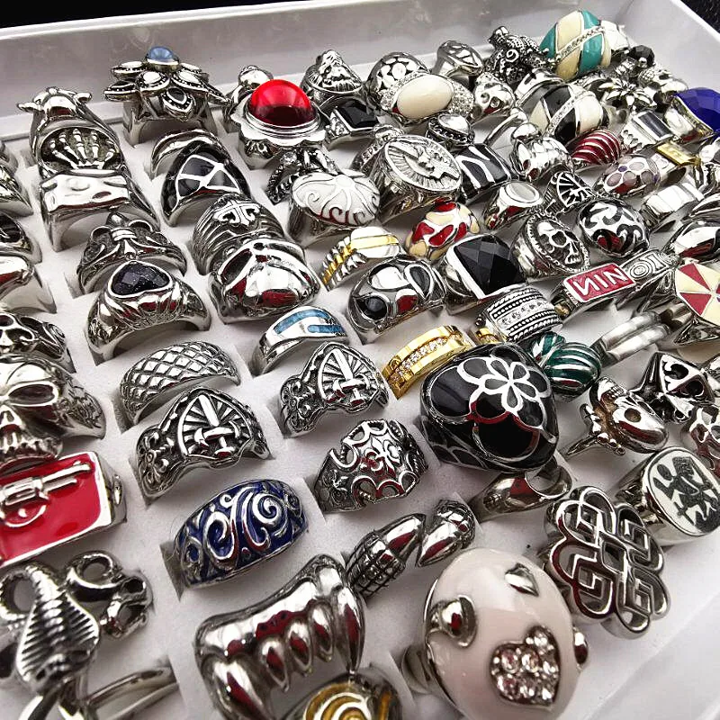 Мужские и женские кольца MixMax из титановой стали литые Индивидуальные Кольца