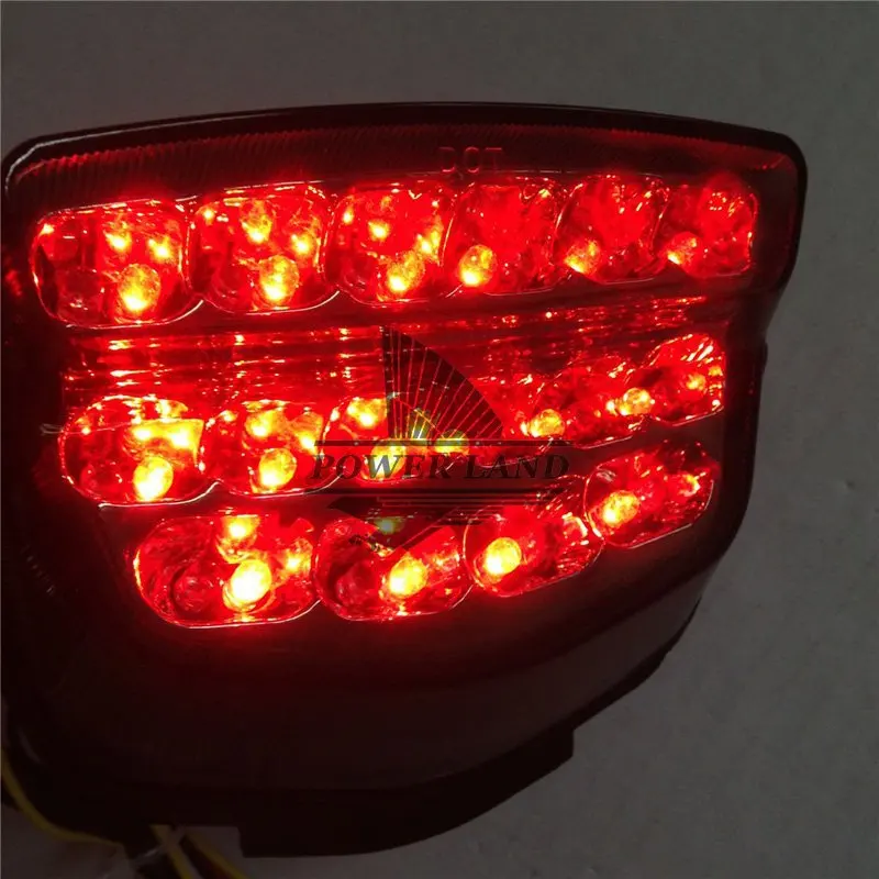 Интегрированный Светодиодный задний фонарь для мотоцикла с поворотными