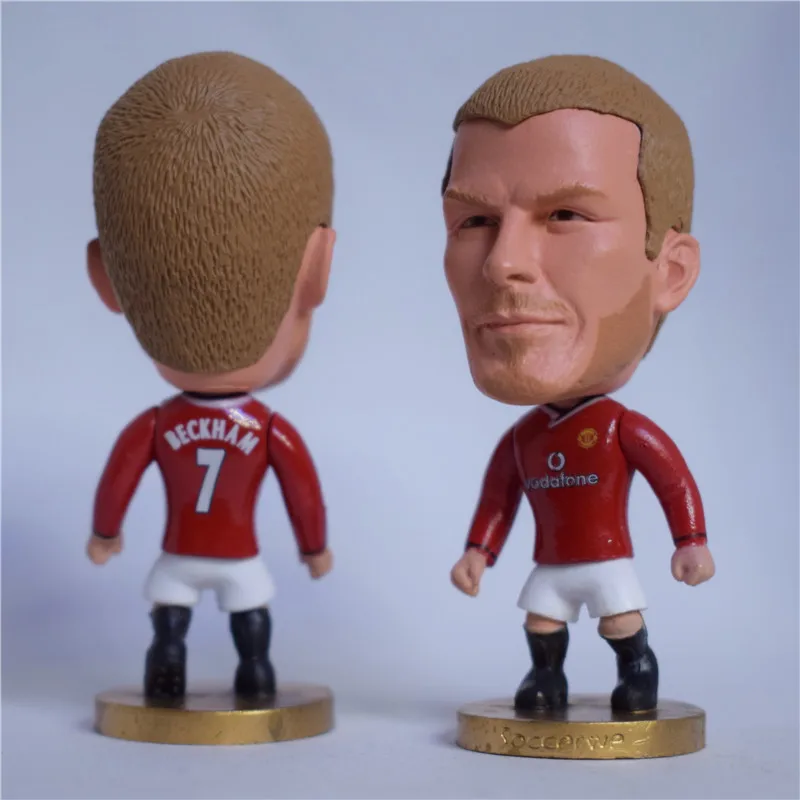 Soccerwe Мультфильм Футбол Звезда кукла MU #7 # Давид Бекхэм Красный короткий волос