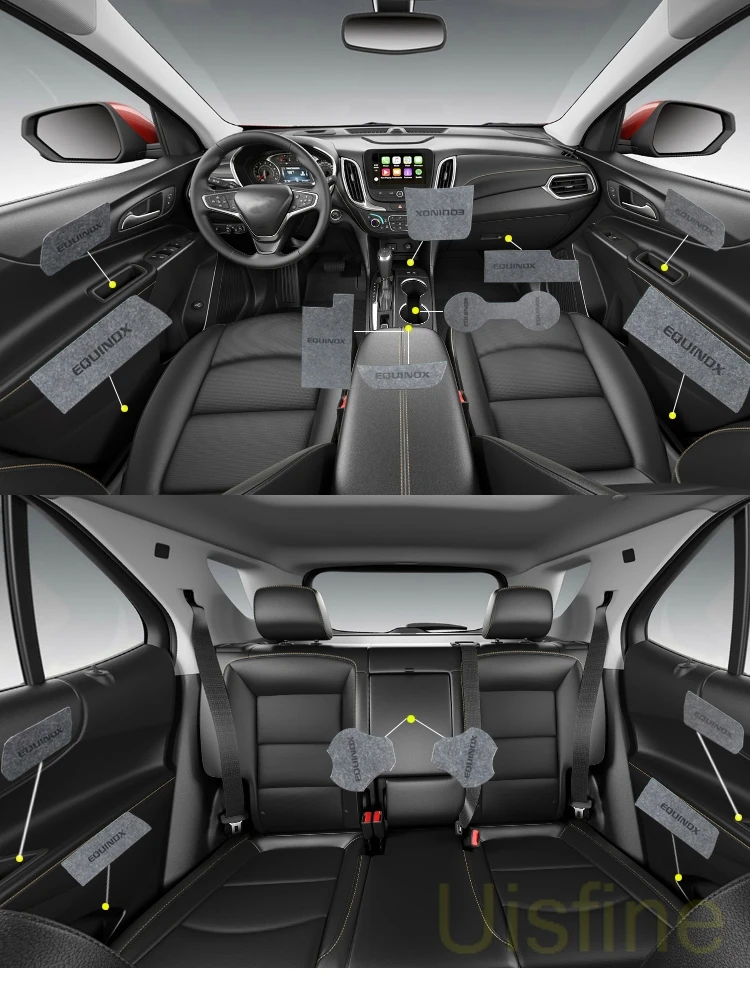 Противоскользящая подставка под дверь защита от пыли аксессуары для Chevrolet Equinox 2017