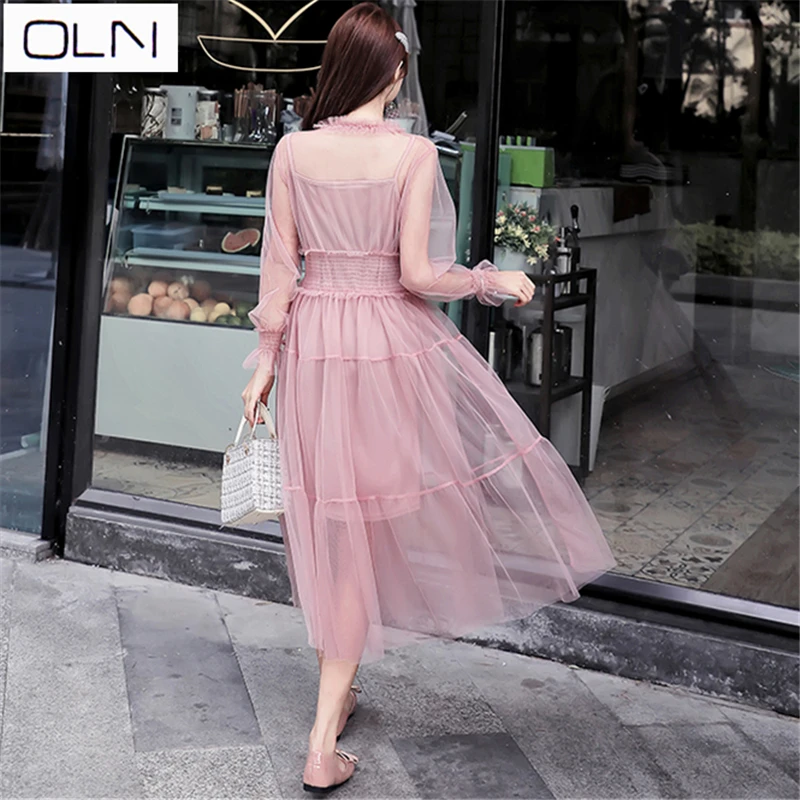 Новое летнее платье в Корейском стиле длинное для женщин облегающее большое