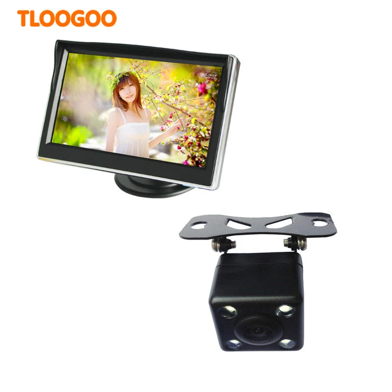 Новый 5-дюймовый TFT-LCD цифровой автомобильный монитор заднего вида HD ЖК-дисплей
