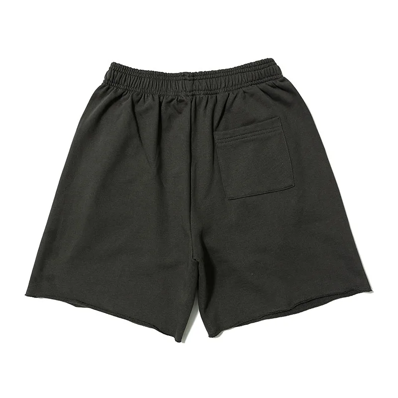 19SS сезон 6 шорты модные однотонные Kanye West шорты лучшее качество хлопок Мужские шорты серый зеленый цвет сезон 6 Шорты