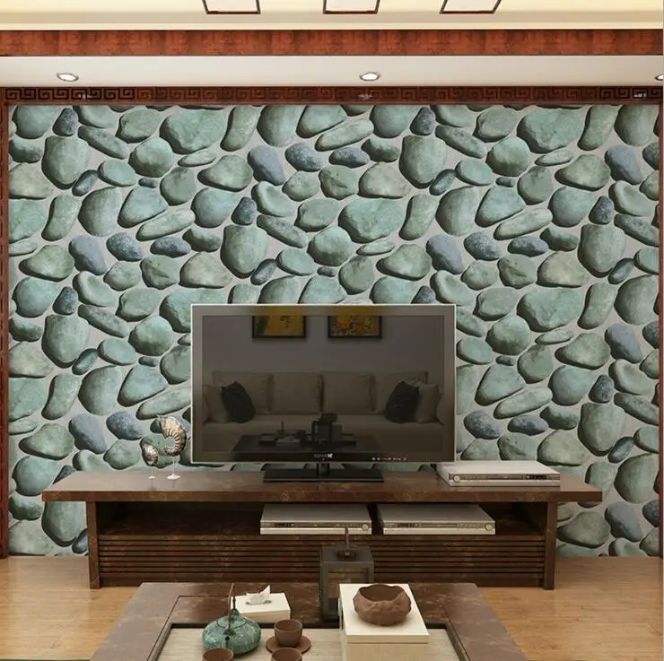 3D стерео булыжник узор обои имитация камней гостиная кафе бар Декор ПВХ