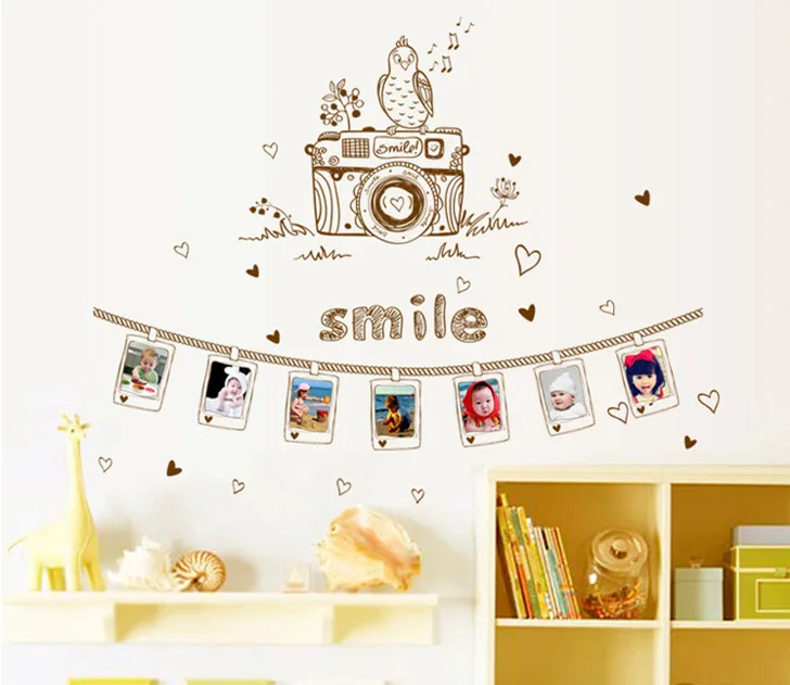 Мультфильм фоторамка птица наклейки камеры стены | Дом и сад