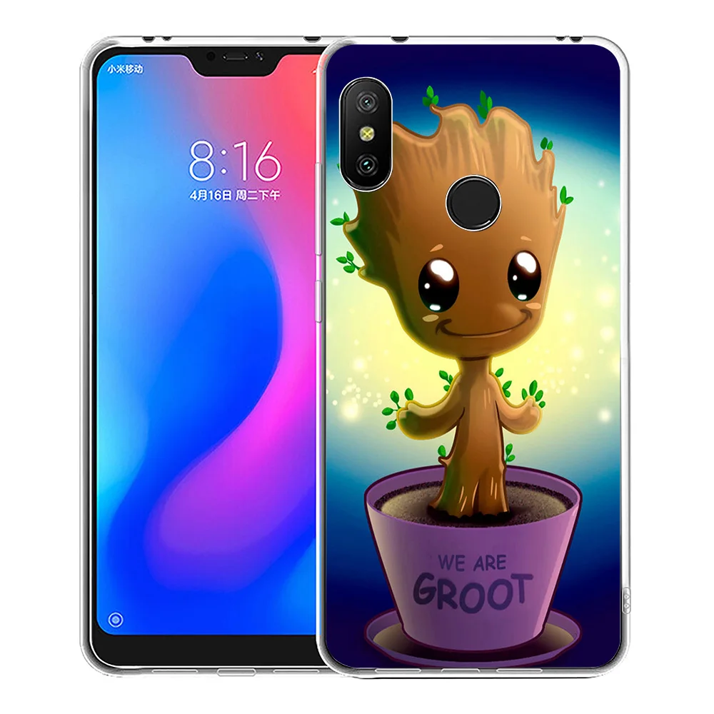 Мягкий силиконовый чехол для телефона IYICAO Baby Groot Marvel Xiaomi Mi 9 8 SE 6 A1 A2 Lite F1 MIX2S MIX3 из