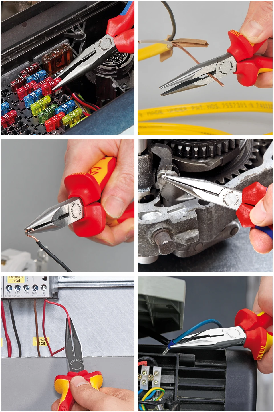 KNIPEX Kenipike Германия импорт 6-дюймовый sharp-плоскогубцы локоть с ножницы плоскогубцы 2525160