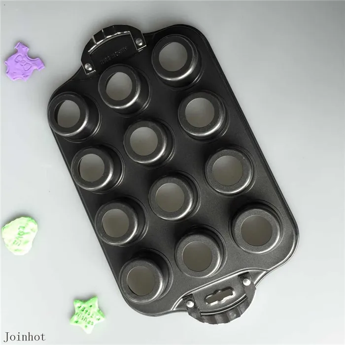 Железная антипригарная мини палочка для кексов 12 дюймов|mini cheesecakes|tart pancupcake pan |