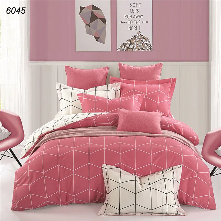 Оранжевая ткань из чистого хлопка 4 шт. постельных принадлежностей Краткая