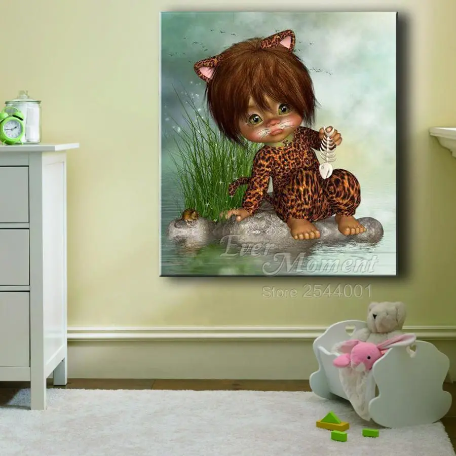 Алмазная живопись с котом из мультфильма ASF695|diamond painting|painting cross stitchdiamond painting stitch |