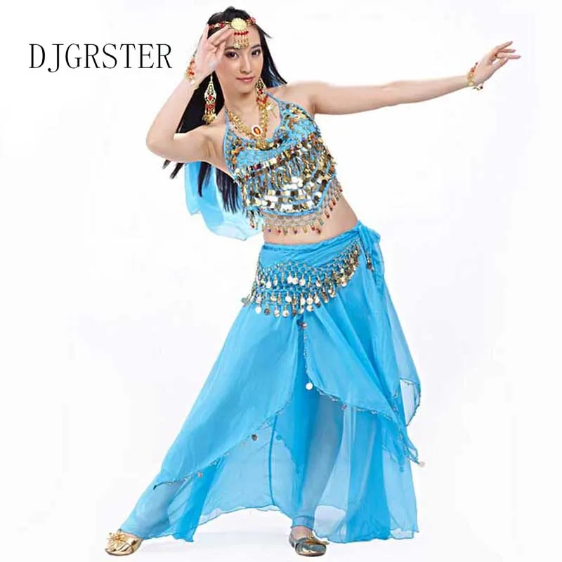 DJGRSTER Новое поступление 5 шт./компл. костюмы для танца живота Болливудский костюм