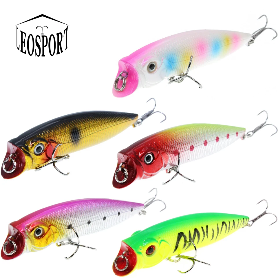 LEOSPORT Новое поступление Поппер рыболовные приманки 1 шт. хорошее качество 5 цветов