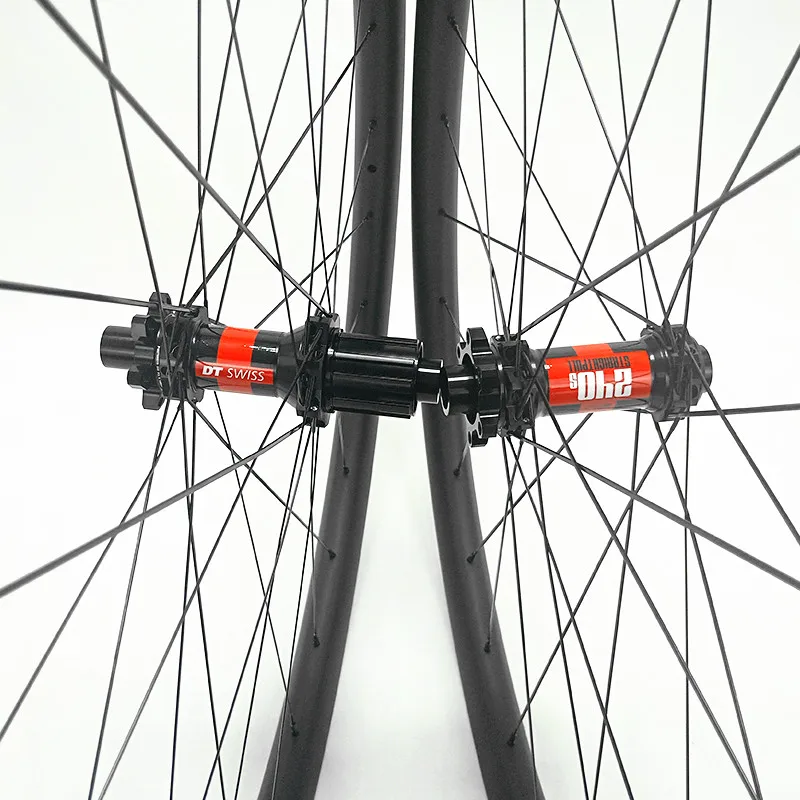 Графен 29er Углеродные mtb колеса AM 36x28m бескамерные дисковые велосипеды DT240S прямые