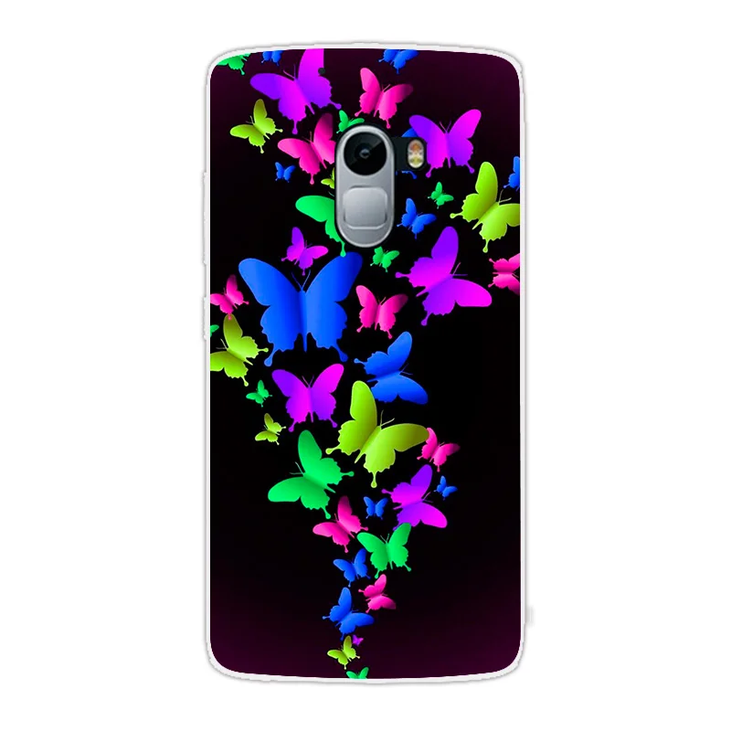 Phone Cases for Lenovo Vibe K4 Note A7010 Funda Silicon Soft TPU Butterfly Back Cover Coque Protection | Мобильные телефоны и