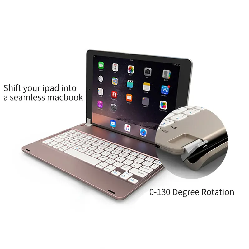 Роскошная беспроводная клавиатура с Bluetooth, ультра-тонкая клавиатура для ПК, Apple iPad Pro 9,7 Air 1 2, IOS, держатель, подставка, умные планшеты, клавиатура