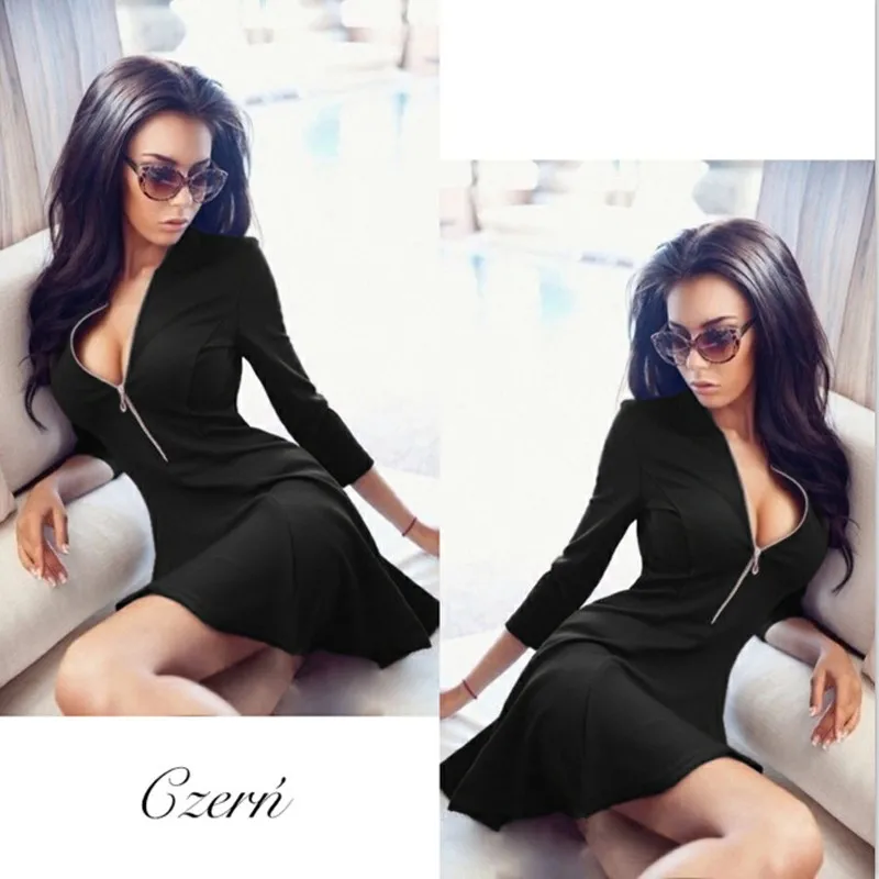 Женское платье со складками v-образным Вырезом Стильная женская обувь Платья для