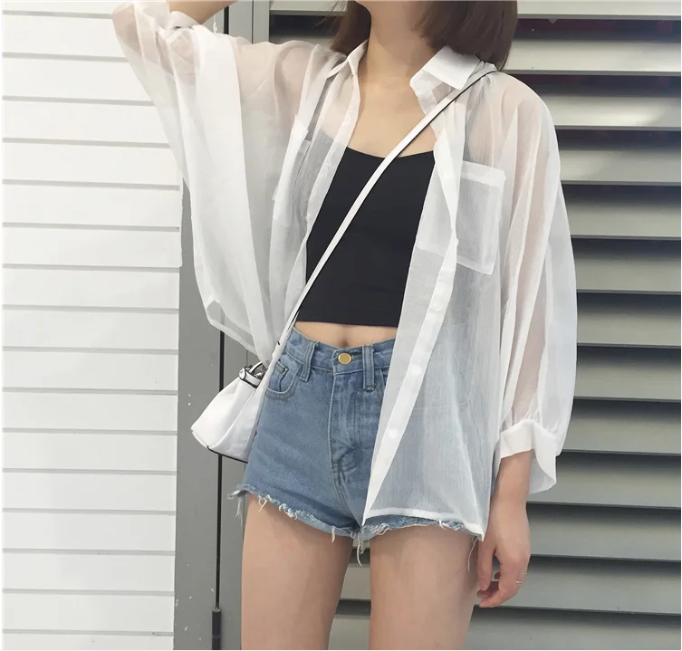 MLXSLKY женская летняя одежда от солнца мягкое пальто тонкая рубашка свободная