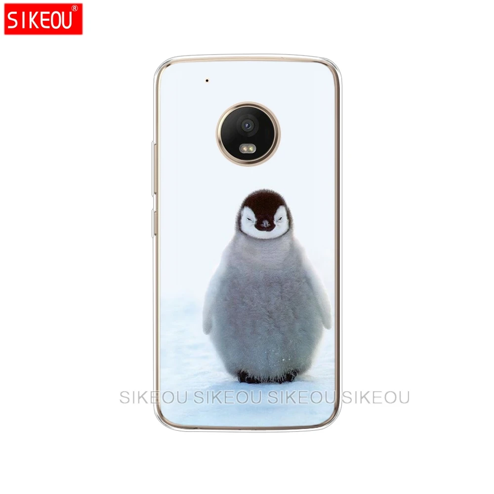 Силиконовый чехол для телефона Motorola Moto G6 G5 G5S Z2 Z3 PLAY PLUS X4 E4 E5 C Cute arctic penguin|Бамперы| |