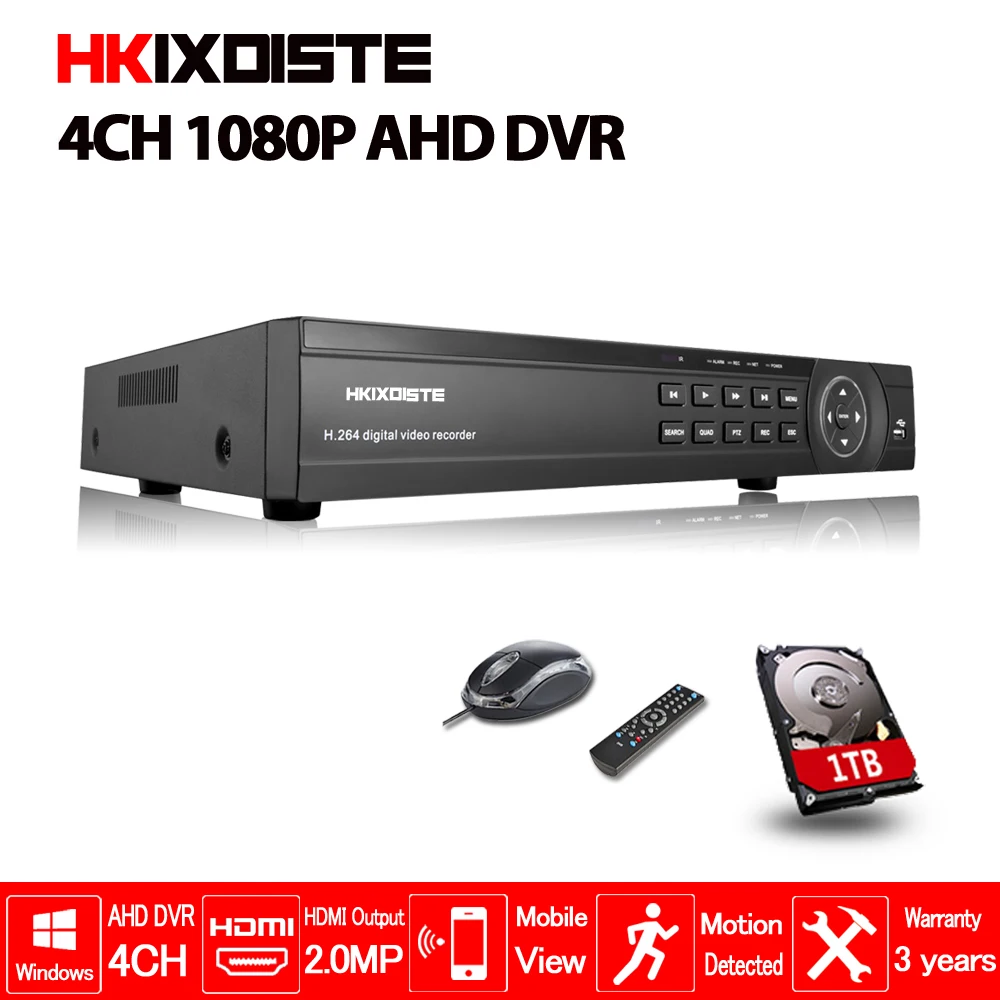 Камера видеонаблюдения hkixdistee 4 канала AHD DVR 1080P H.264 многоязычная|ahd dvr 4ch|cctv ahd dvrahd |
