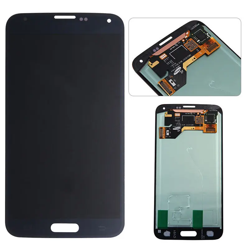 5," AMOLED дисплей светодиодный для Samsung Galaxy S5 ЖК-экран S5 i9600 G900 ЖК-дисплей сенсорный экран в сборе