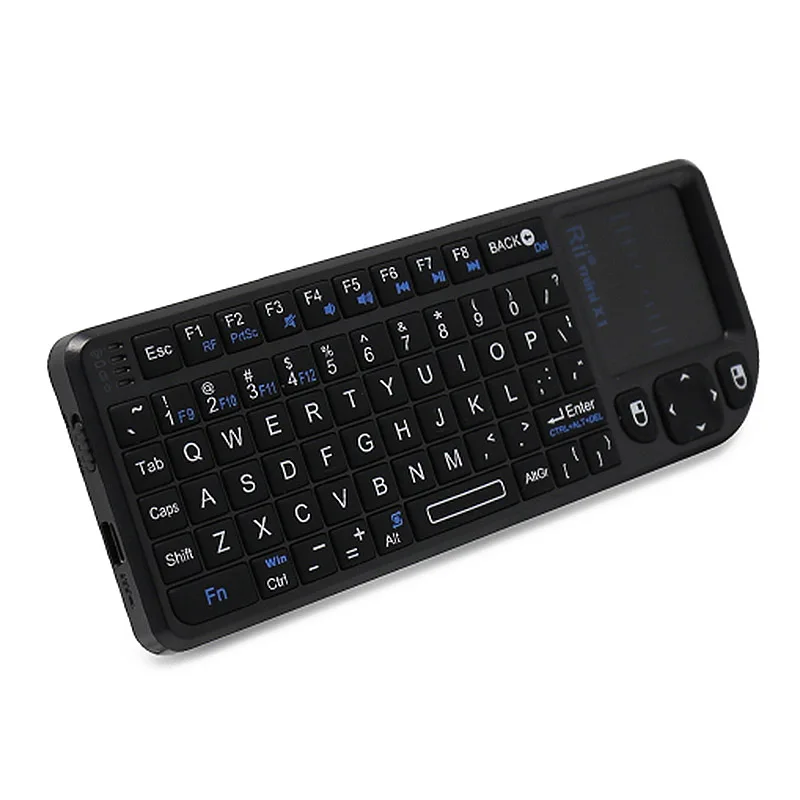 Беспроводная клавиатура Rii Mini X1 мышь для сенсорной панели ноутбука Smart TV HTPC