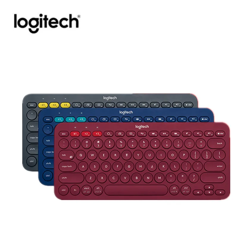 Миниатюрная беззвучная компьютерная клавиатура Logitech K380 с множеством устройств и