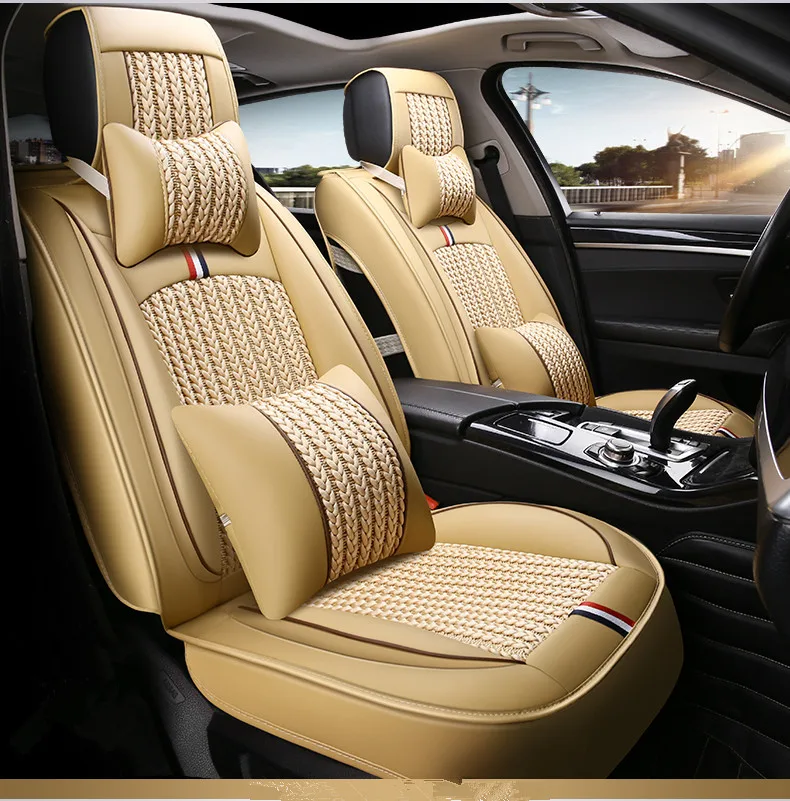 Высокое качество! Полный комплект чехлов на сиденья автомобиля для Audi A6 2017-2012