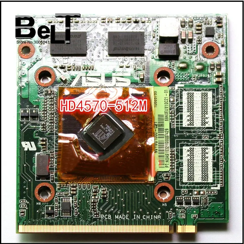 For Asus K50AB K51AB K70AB X70AB K70AF X70AF X66IC Laptop HD4570 HD 4570 512MB VAG Video Card | Компьютеры и офис