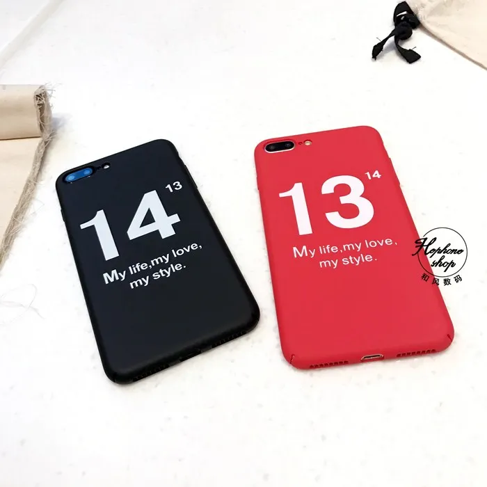 Pybth забавные Мультфильм телефона чехол для iPhone х 6 S 7 8 плюс крышка номер 1314 жесткий