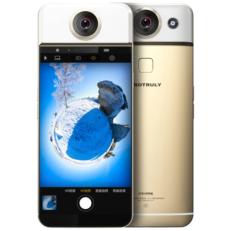 PROTRULY D7 5 дюймов AMOLED 360 градусов VR 26MP мобильного телефона 4G Android mtk6797 helio X20 десять