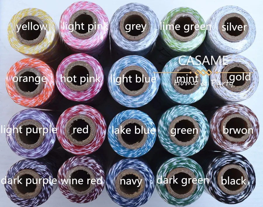 4 шт./партия тонкие хлопковые плетеные шпажки золотого серебряного красного