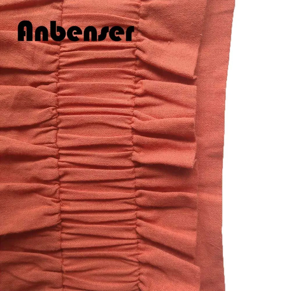 Anbenser/повседневные брюки с высокой талией Осенние широкие поясом слаксы женские
